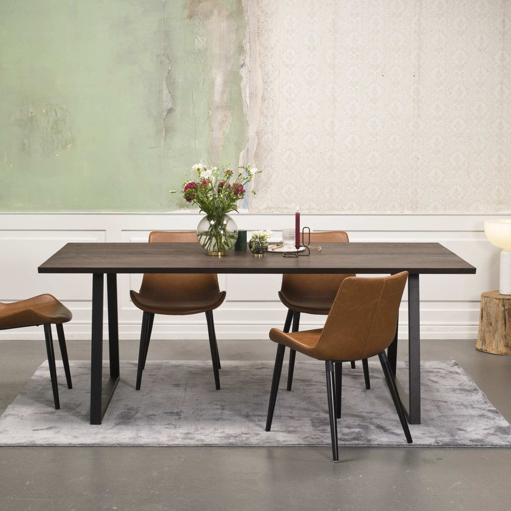 FOREST Solid Wood Dining Tables with Steel Trapez Legs - Nordic Design - Kristensen Kristensen | Milola