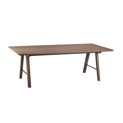FRANKLIN Solid Wood Extendable Dining Table in Mocca Brown Oiled Ash - Nordic Furniture - Kristensen Kristensen | Milola