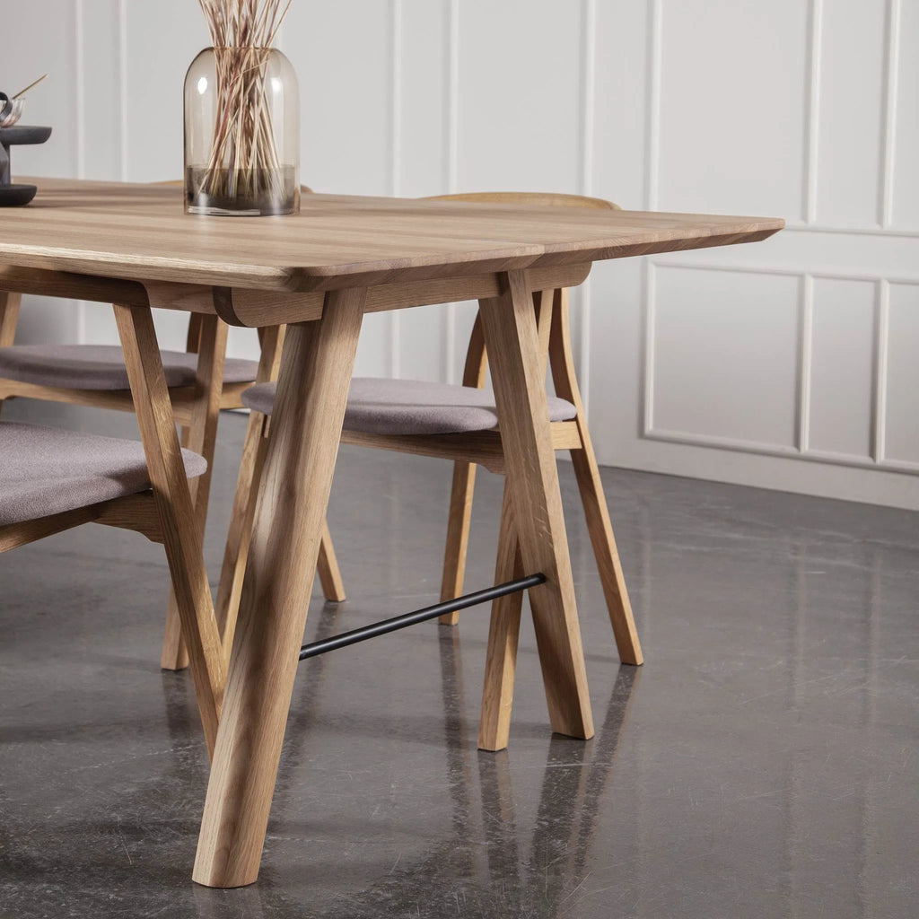 FRANKLIN Solid Wood Rectangular Dining Table - Nordic Design - Kristensen Kristensen | Milola 