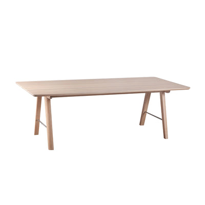 FRANKLIN Solid Wood Extendable Dining Table in White Oiled Oak - Nordic Furniture - Kristensen Kristensen | Milola