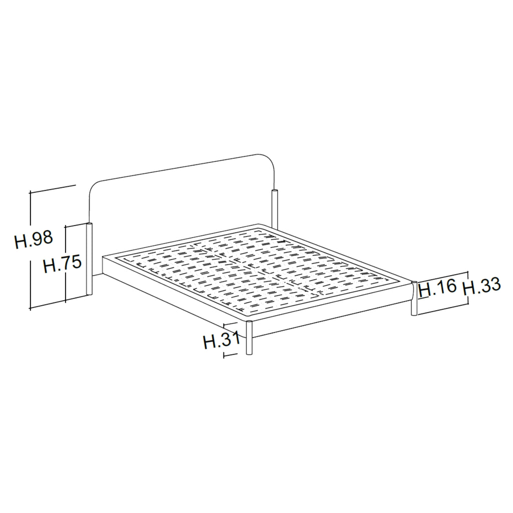 FLAG - Upholstered Bed - Elegant Italian Design - Bolzan | Milola