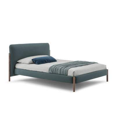 Flag Single Bed - Upholstered Single Bed in Green - Bolzan | Milola