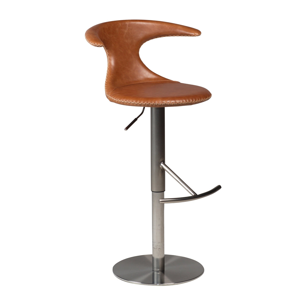 FLAIR Adjustable Bar Stool in Light Brown - Danform| Milola