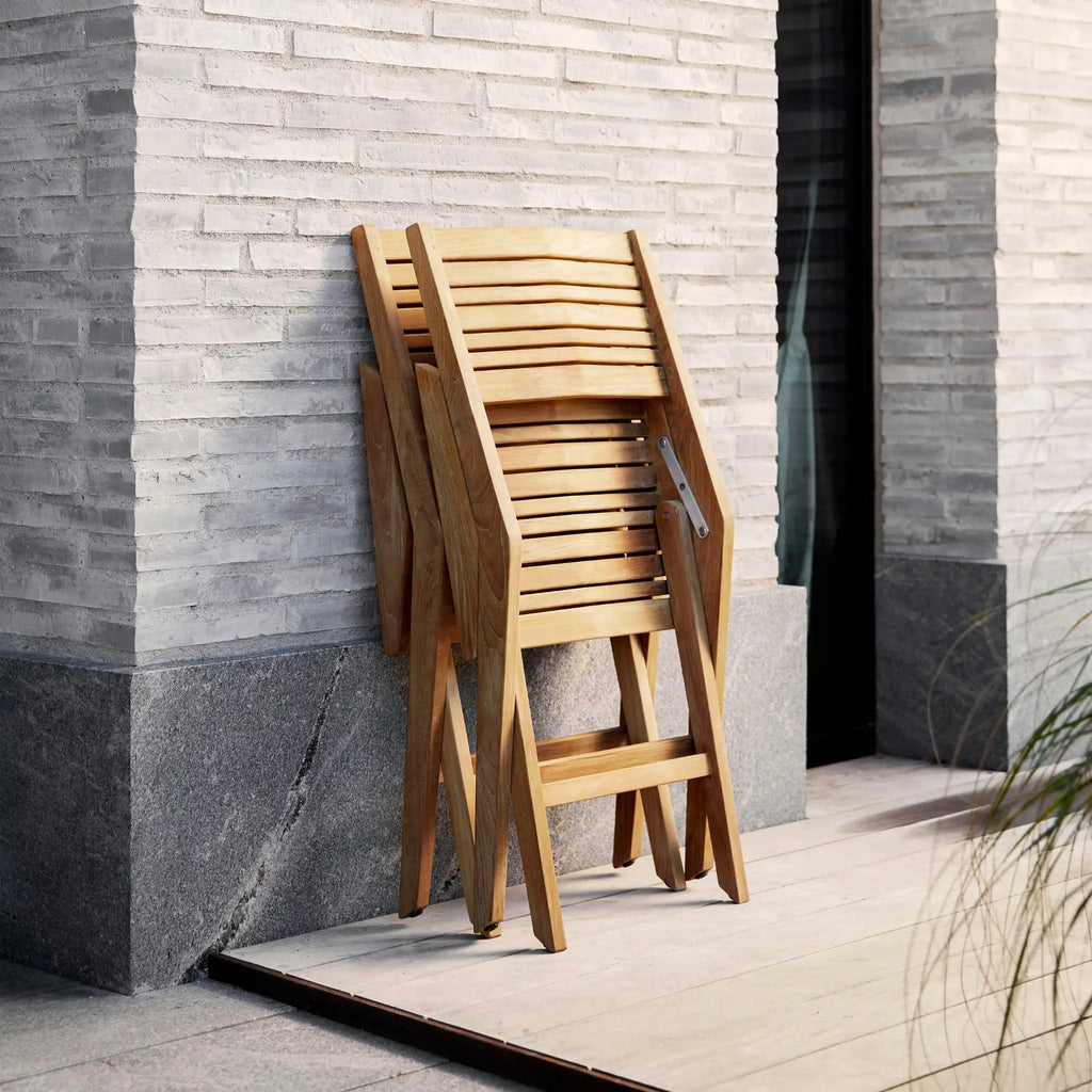 FLIP - Wooden Folding Outdoor Dining Chair - Teak - Cane-Line | Milola