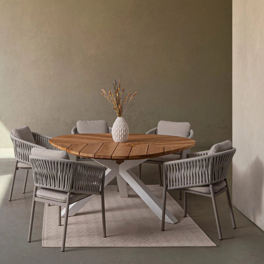 FLORENCIA Outdoor Dining Chair in Moon Sand - Bizzotto | Milola