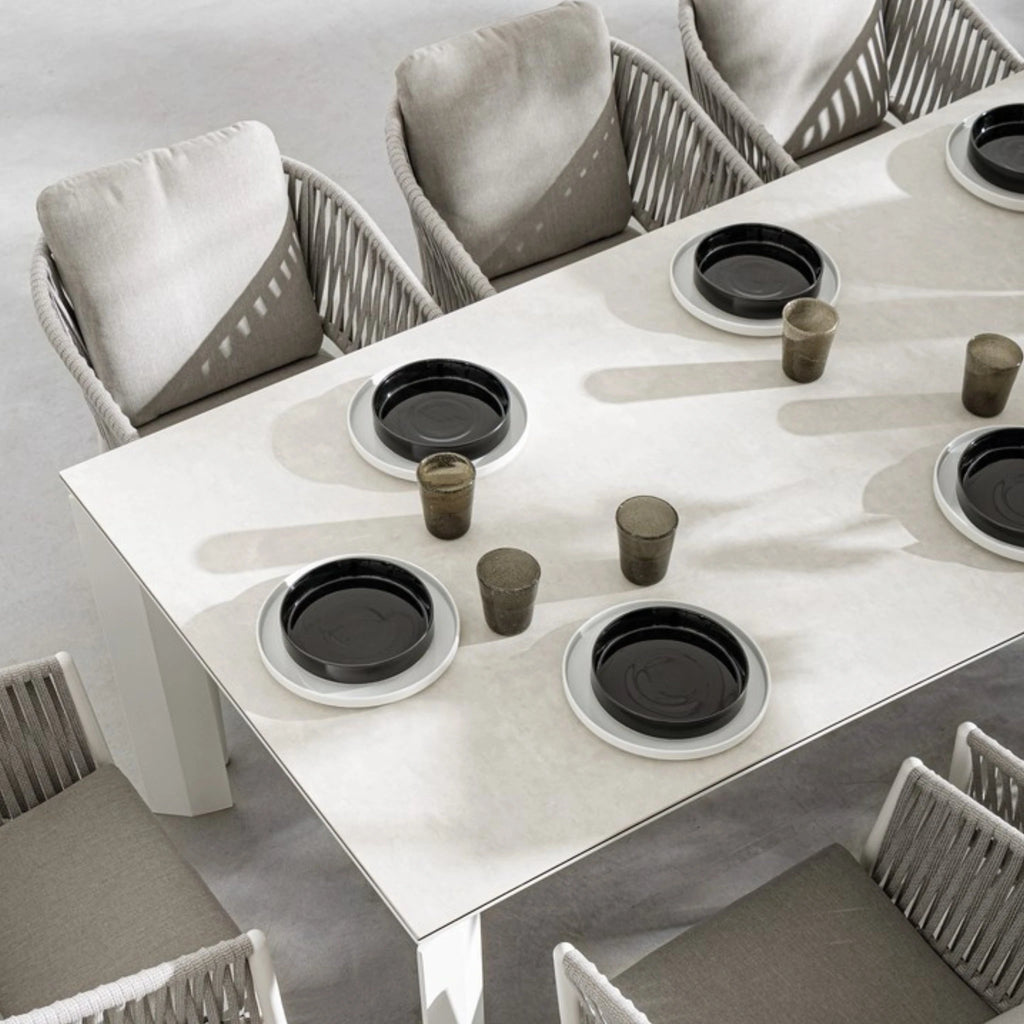 FLORENCIA Outdoor Dining Chair in White - Bizzotto | Milola