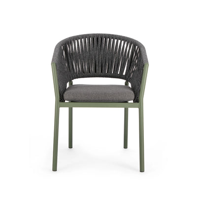 FLORENCIA Outdoor Dining Chair in Green - Bizzotto | Milola