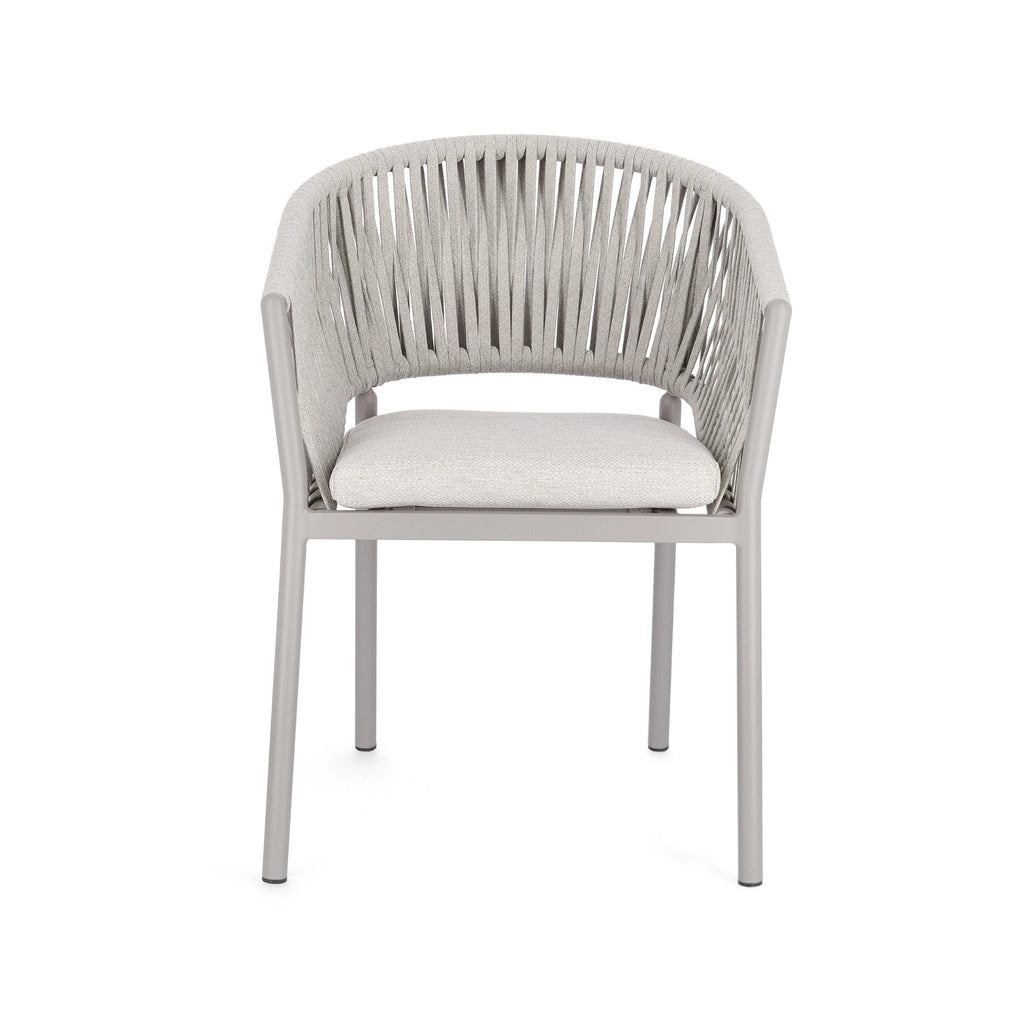 FLORENCIA Outdoor Dining Chair in Moon/Sand - Bizzotto | Milola