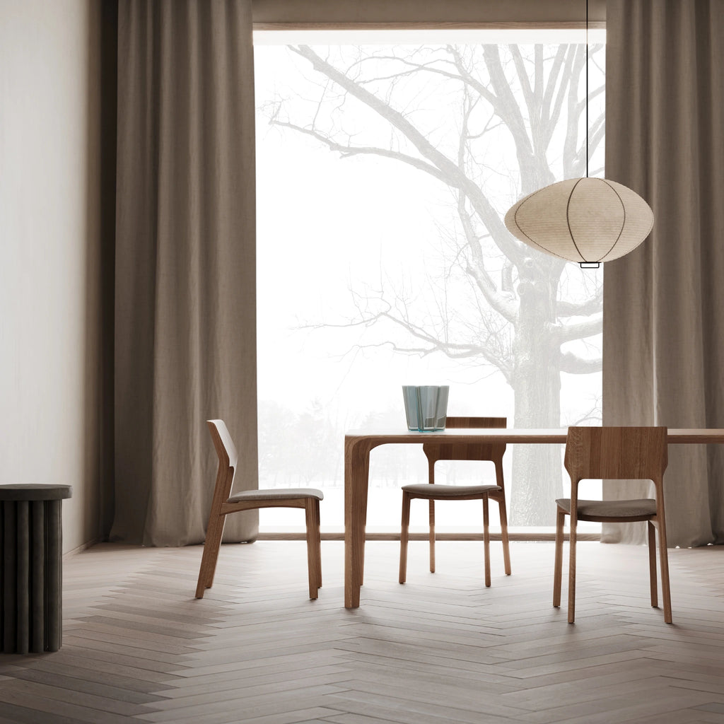 FLOW Dining Table in Walnut Natural Oil - Artisan | Milola