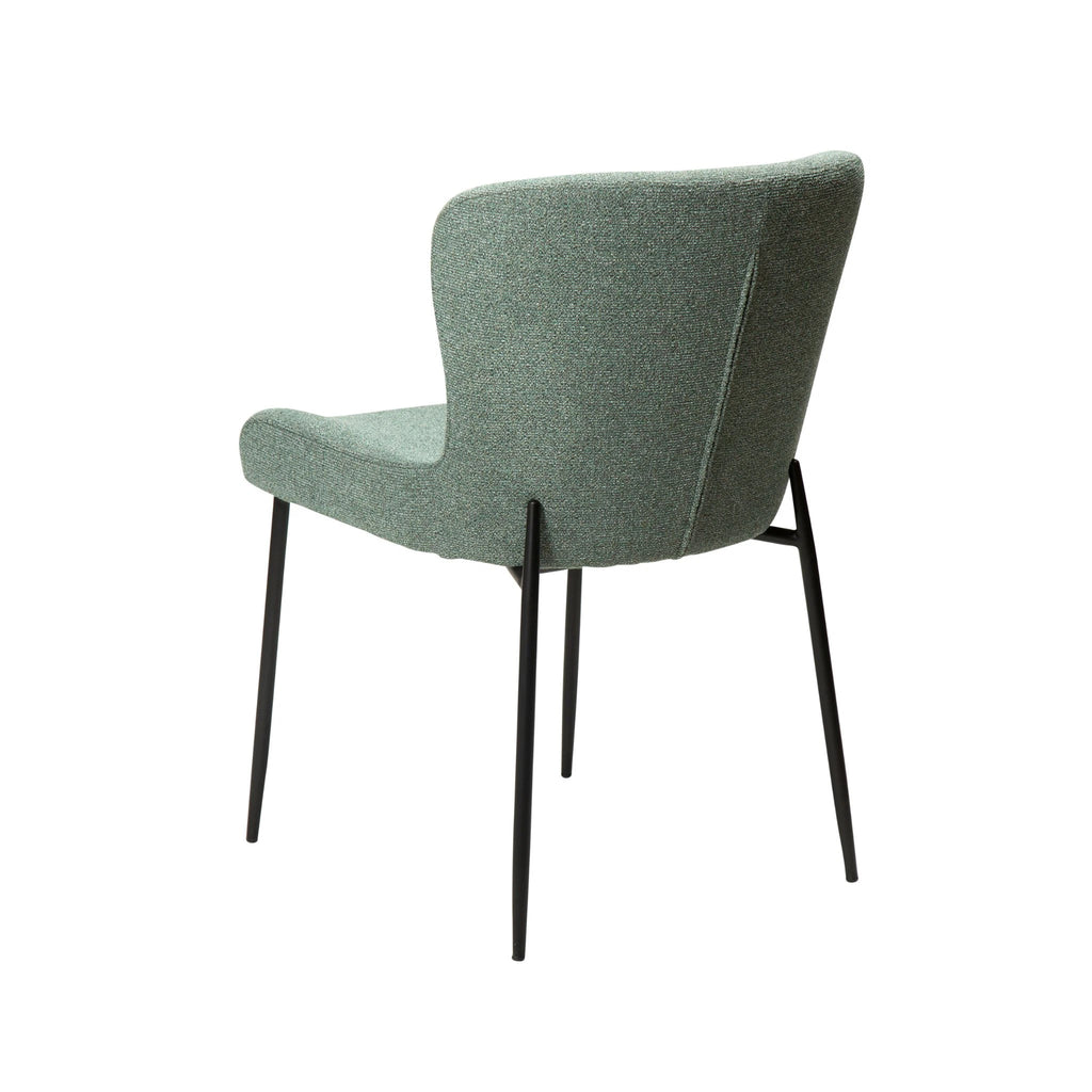 GLAM - Dining Chair - Pebble Green Bouclé - Danform | Milola
