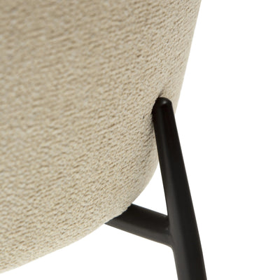 GLAM - Dining Chair - Pebble Simply Beige Bouclé - Danform | Milola