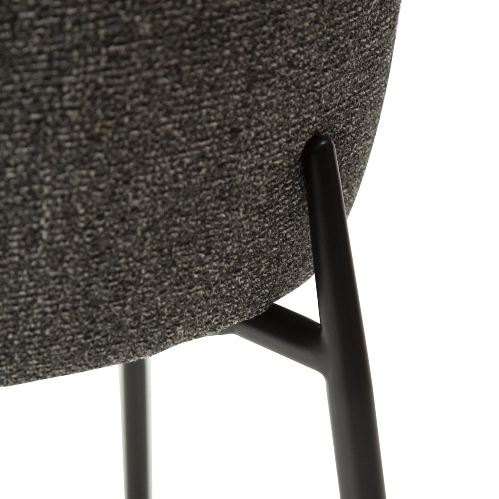 GLAM - Dining Chair - Pebble Grey Bouclé - Danform | Milola