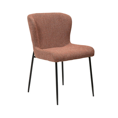 GLAM Dining Chair - Fabric, Metal Legs