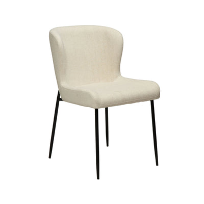 GLAM Dining Chair - Fabric, Metal Legs