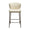 Beige bouclé w. shimmer (FROSTED ALMOND) with antique brass metal legs