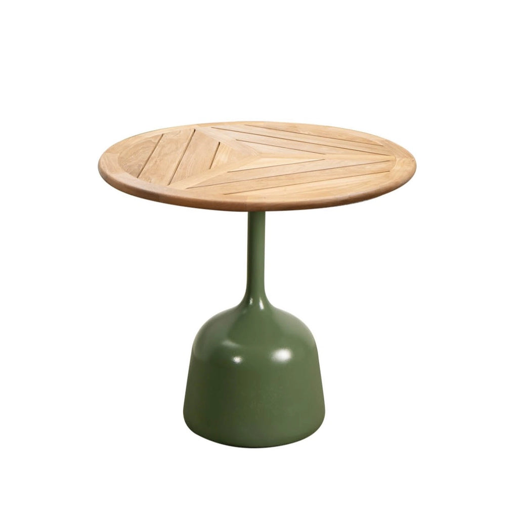 GLAZE - Outdoor Coffee Table - Stone/Aluminium Green and Teak - Cane-Line | Milola