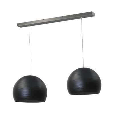 GLOBO-Ceiling-2Pendants- in Black | Milola