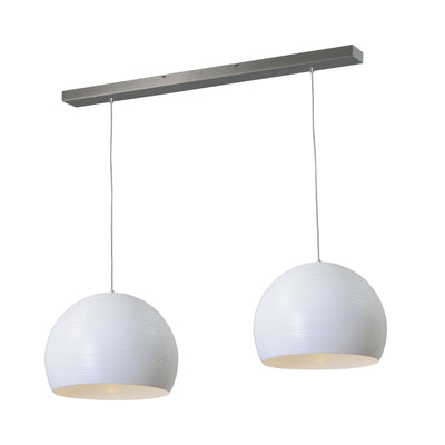 GLOBO-Ceiling-2Pendants- in White | Milola