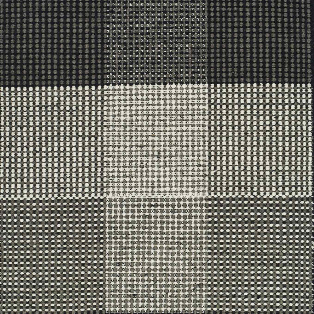 GENOVA CHECKERED Rug - Monochrome Design - in Black - Linie Design | Milola 