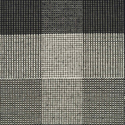 GENOVA CHECKERED Rug - Monochrome Design - in Black - Linie Design | Milola 