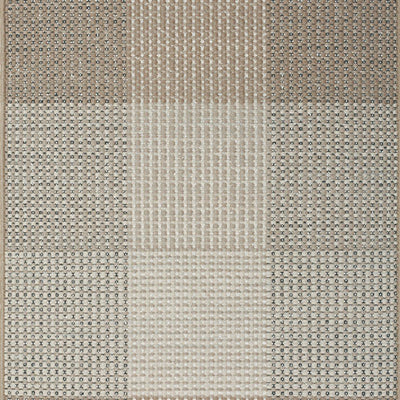 GENOVA CHECKERED Rug - Monochrome Design - in Sand -  Linie Design | Milola 