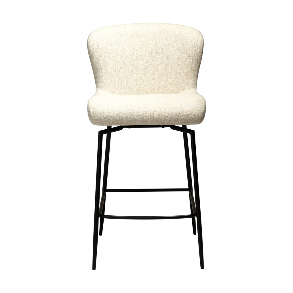 GLAM Counter Stool Swivel in Simple Beige - Danform | Milola