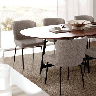 GLAM Swivel Chair in Pebble Earth - Danform | Milola