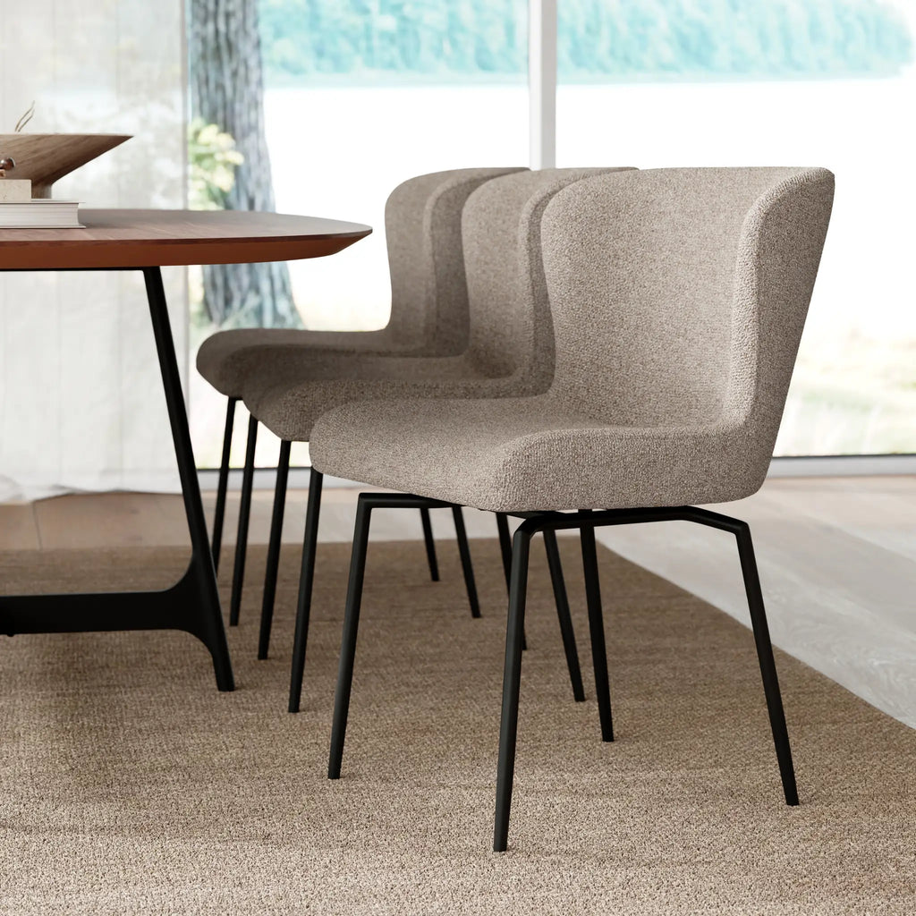 GLAM Swivel Chair in Pebble Earth - Danform | Milola