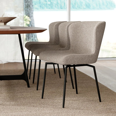 GLAM Swivel Chair in Pebble Earth - Danform | Milola