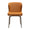 Orange bouclé (PUMPKIN SPICE) with antique brass swivel legs