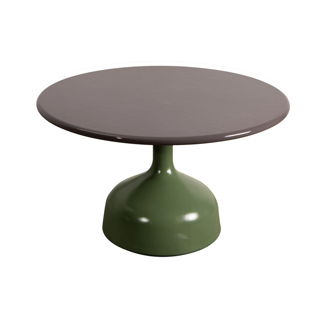 GLAZE - Outdoor Coffee Table - Stone/Aluminium Taupe and Green - Cane-Line | Milola