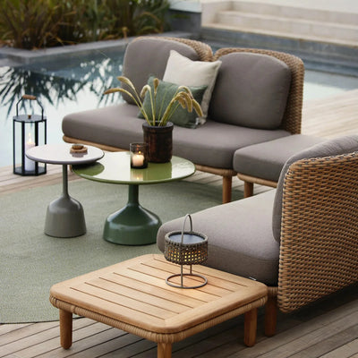 GLAZE - Outdoor Coffee Table - Stone/Aluminium - Cane-Line | Milola