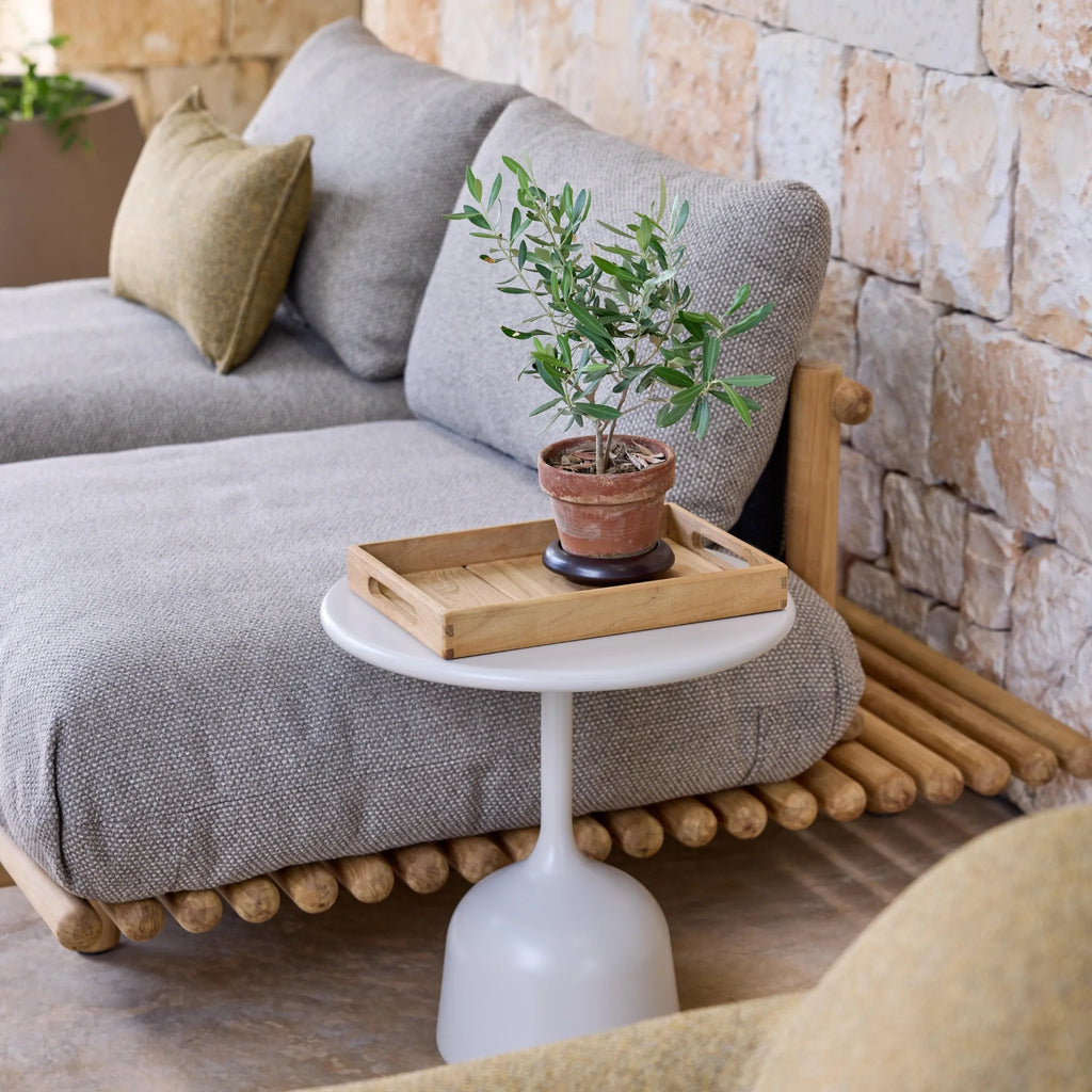 GLAZE - Outdoor Coffee Table - Stone/Aluminium - Cane-Line | Milola