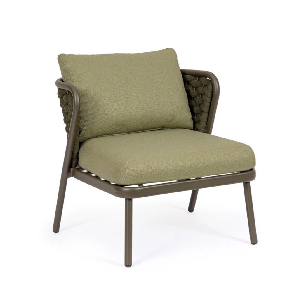 HARLOW Outdoor Lounge Chair in Green - Bizzotto | Milola