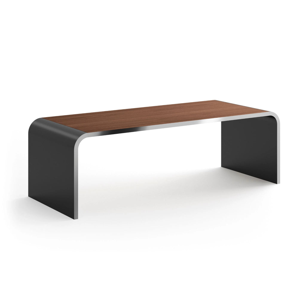 HIGH LINE M10 Metal Desks/Dining Table - Modern Furniture in Walnut - Müller | Milola