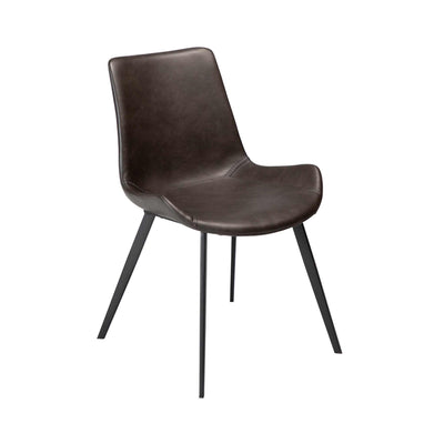 HYPE Dining Chair - Art. Leather, Black Metal Legs