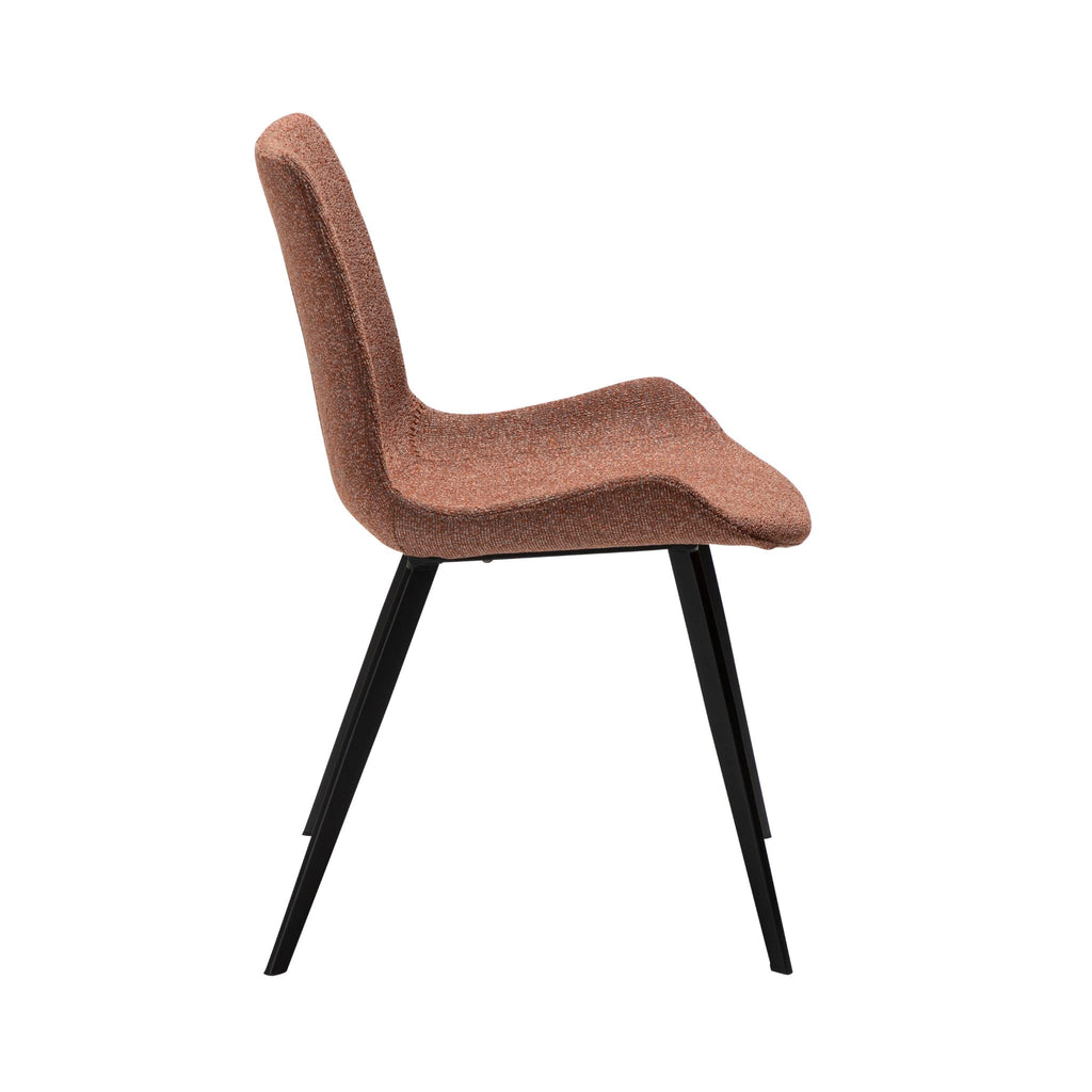 HYPE - Dining Chair - Pebble Red Bouclé Fabric Danform | Milola