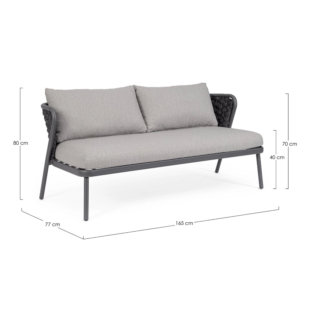 HARLOW Outdoor Sofa Set Dimensions - Bizzotto | Milola