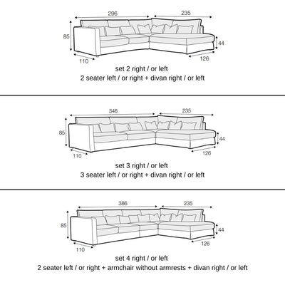 Heaven Corner Sofa - Modular Sofa in Off White - SITS | Milola