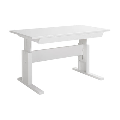 Height Adjustable Desk with Drawer in White - Lifetime Kids | Milola