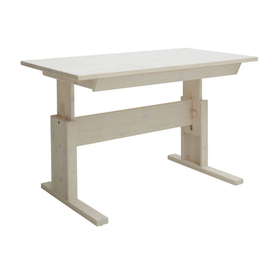Height Adjustable Desk with Drawer in White-Wash - Lifetime Kids | Milola