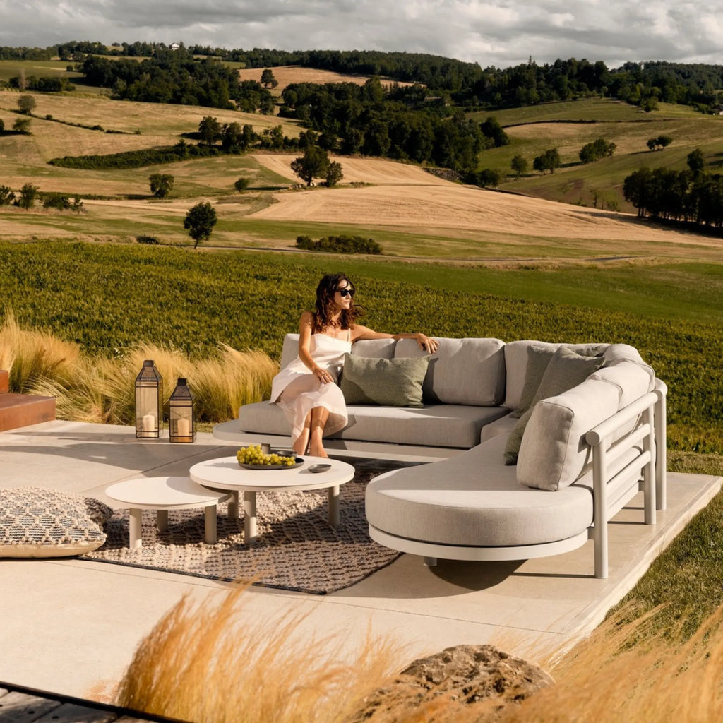 HERCULES Outdoor Corner Sofa Set in Moon Sand - Bizzotto | Milola