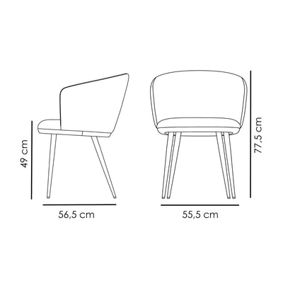 HEY Armchair Dimensions - Danform | Milola
