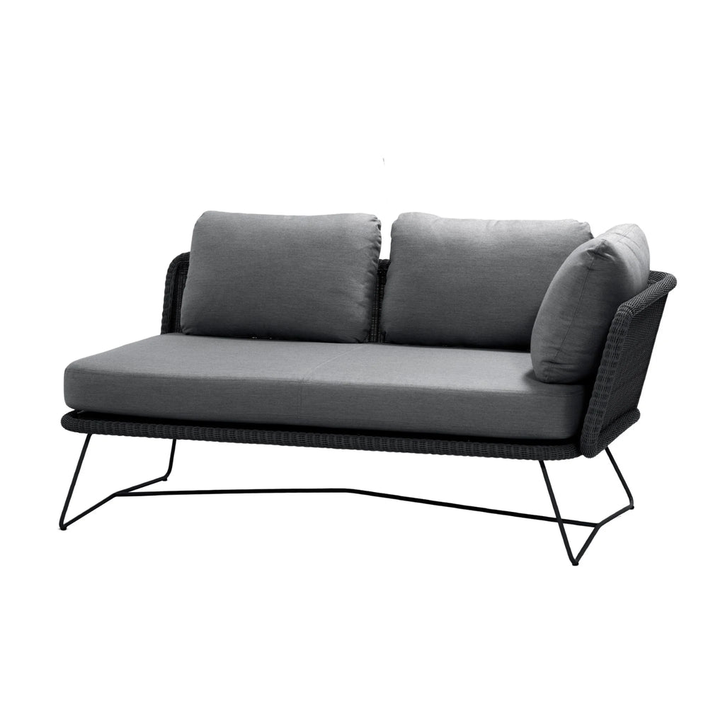 Horizon Modular Sofa - Modern Outdoor Sofa in Black - Cane-Line | Milola