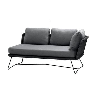 Horizon Modular Sofa - Modern Outdoor Sofa in Black - Cane-Line | Milola