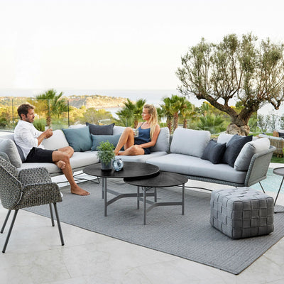 Horizon Modular Sofa - Modern Outdoor Sofa in Light Grey - Cane-Line | Milola