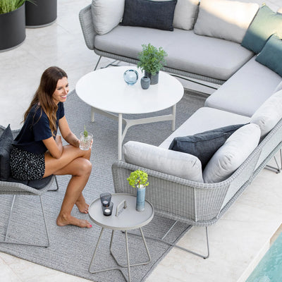 Horizon Modular Sofa - Modern Outdoor Sofa in Light Grey - Cane-Line | Milola