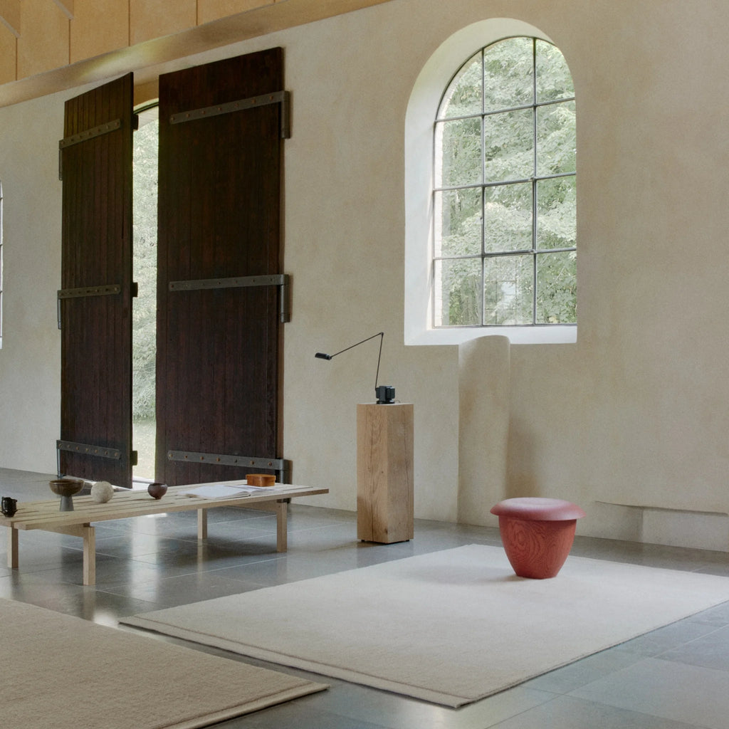 HUSHED FRAME Rug in White - Linie Design | Milola