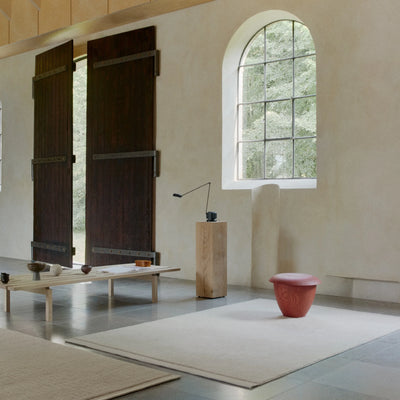 HUSHED FRAME Rug in White - Linie Design | Milola