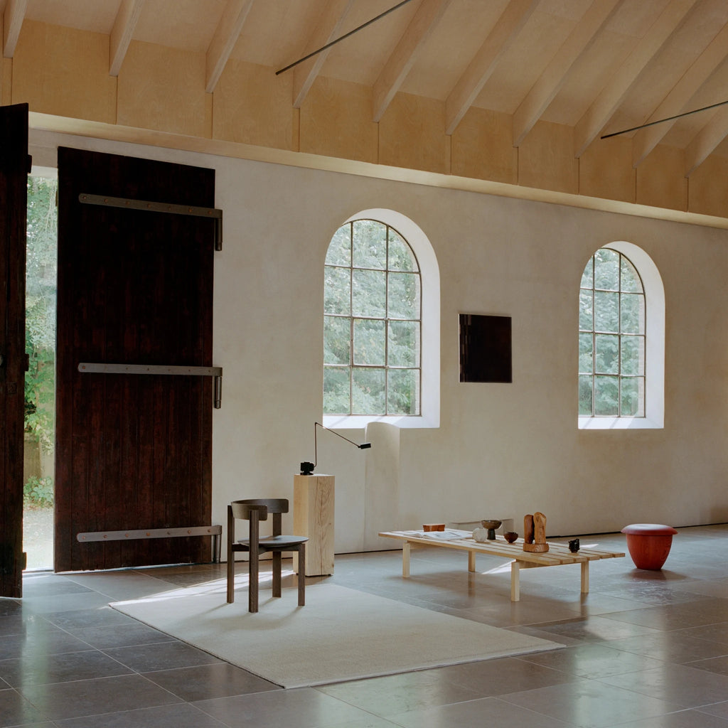 HUSHED FRAME Rug in Beige - Linie Design | Milola